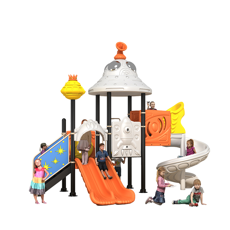 Kids Outdoor Area - Zestaw zabaw dla dzieci Plastikowa zjeżdżalnia