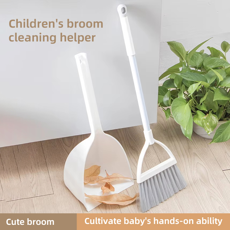 Kids Outdoor Broom - Zestaw miotły i szufelki do domu,